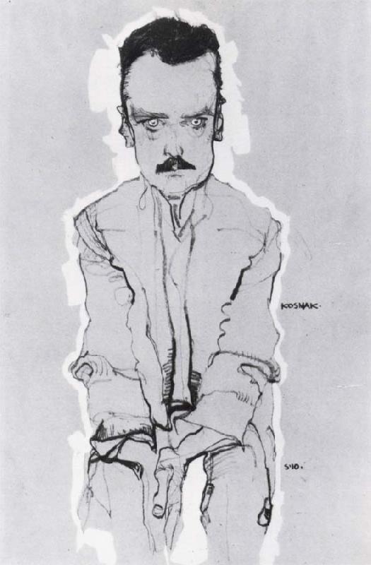 Egon Schiele Portrait of eduard kosmack Germany oil painting art